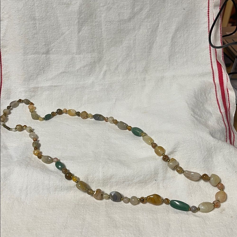 Vintage Multicolor Glass Beaded Necklace